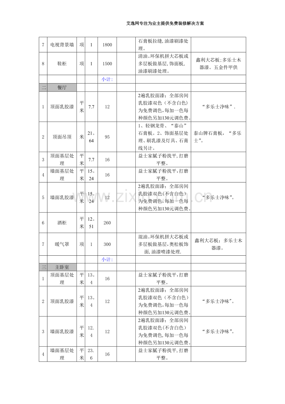 家庭装修报价明细表[1].doc_第2页