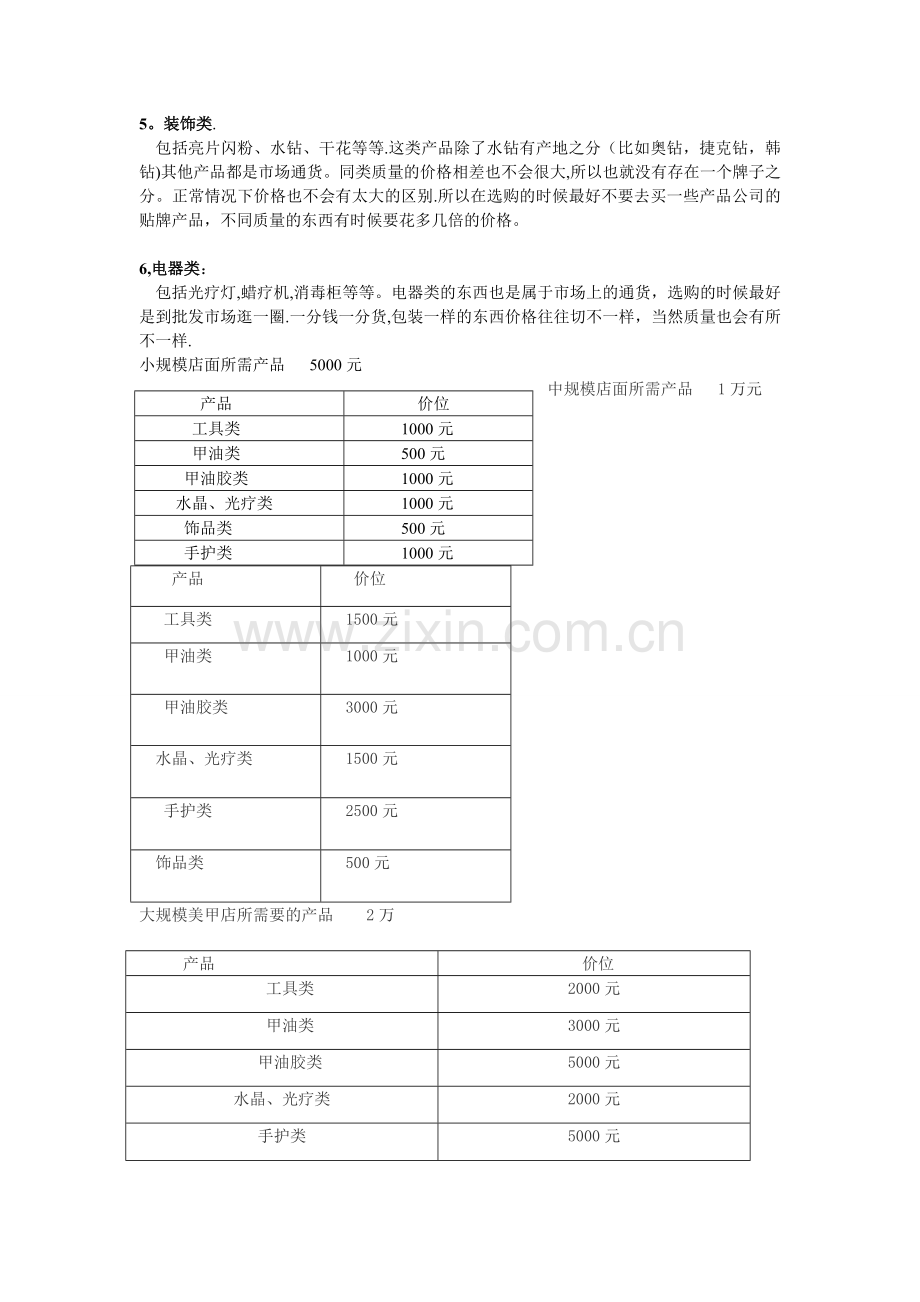 美甲店的产品设备管理.doc_第2页