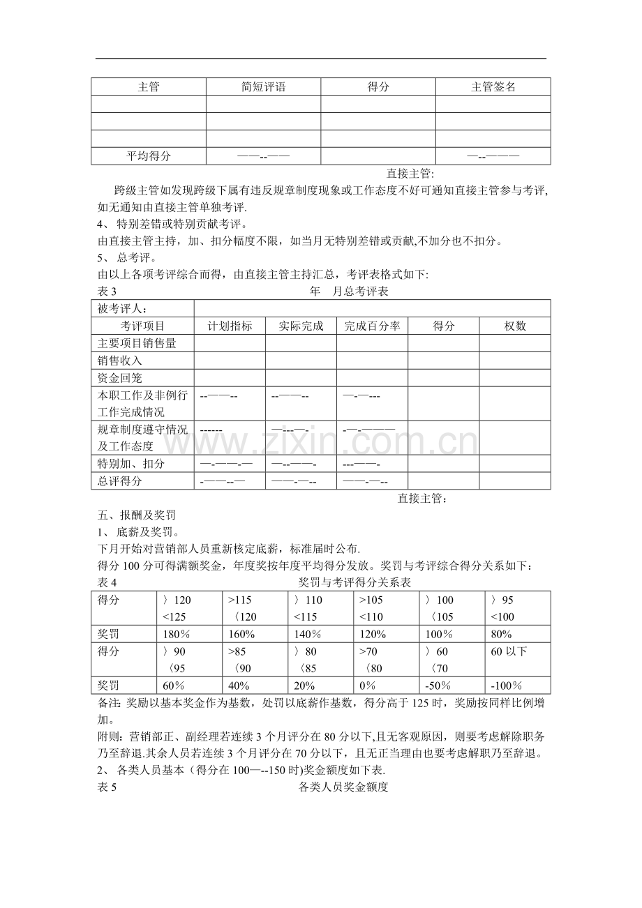 营销人员考核及奖罚方案.doc_第2页