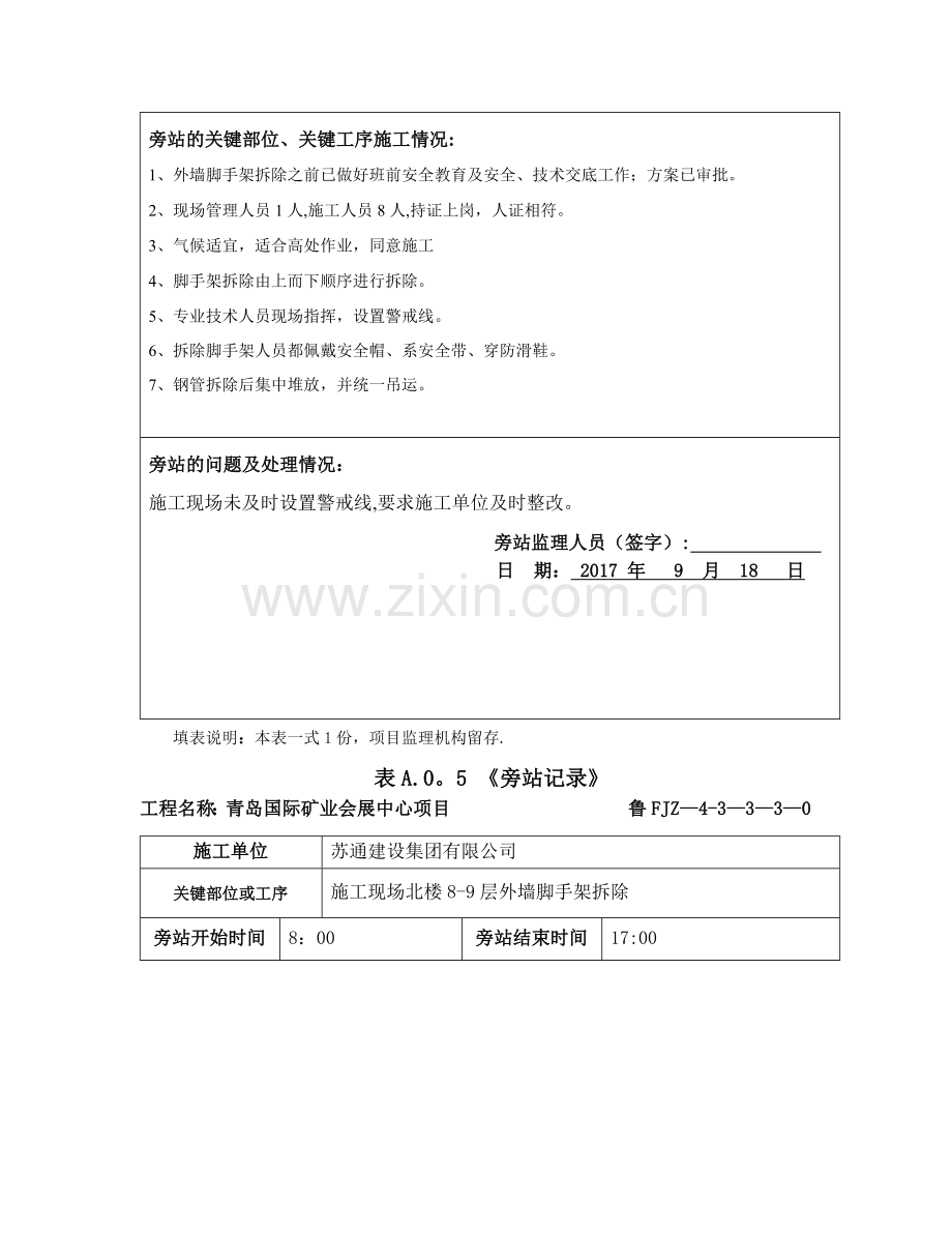 脚手架拆除旁站监理人员需要.docx_第3页