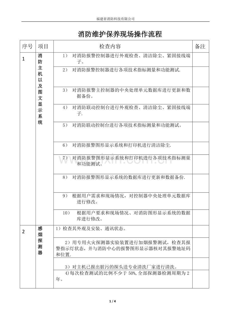 消防维保现场操作流程.doc_第1页