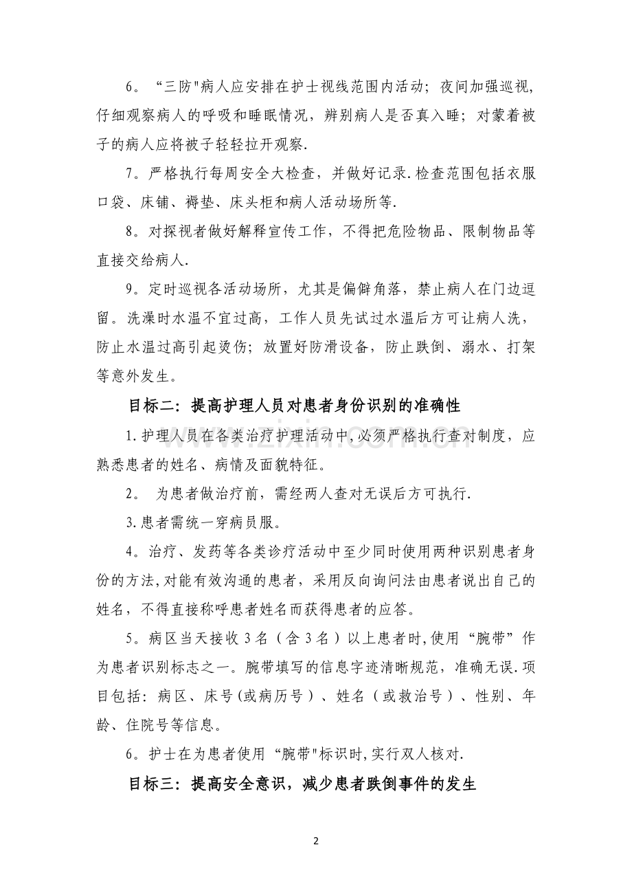 精神科住院患者十大护理安全目标及指引.doc_第2页