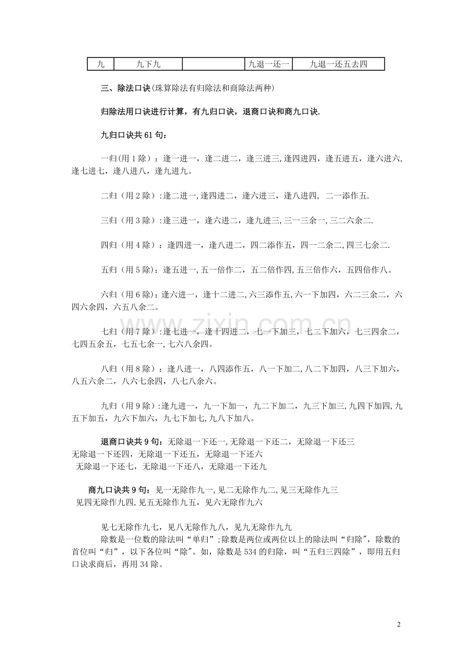 珠心算口诀表.doc_第2页