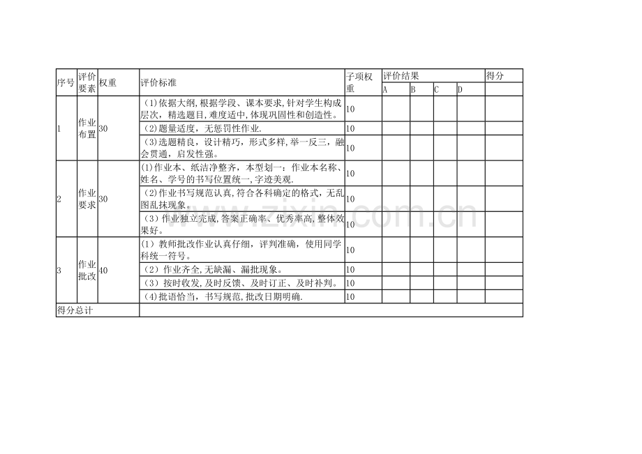 教师作业批改检查记录表.doc_第2页