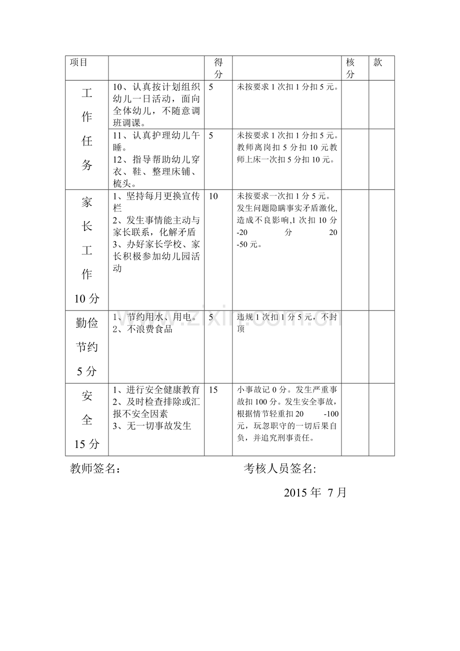 幼儿园教师期末工作考核.doc_第2页