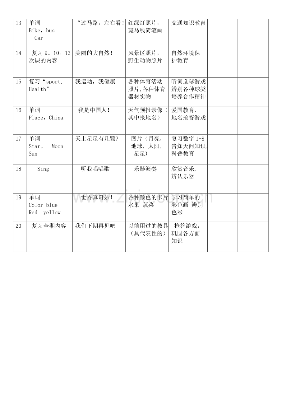 幼儿园课程计划安排表.doc_第2页