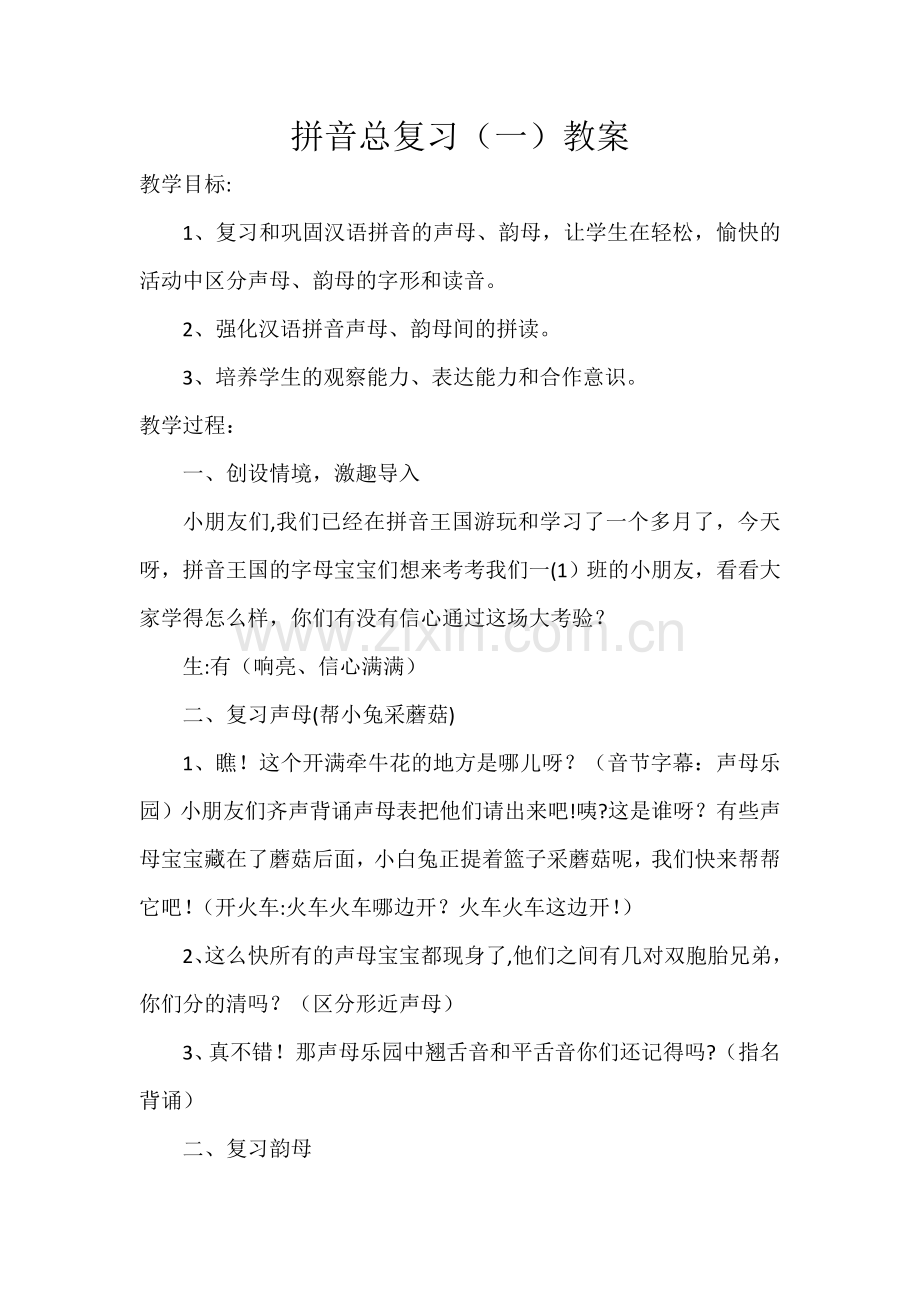 拼音总复习教案.doc_第1页