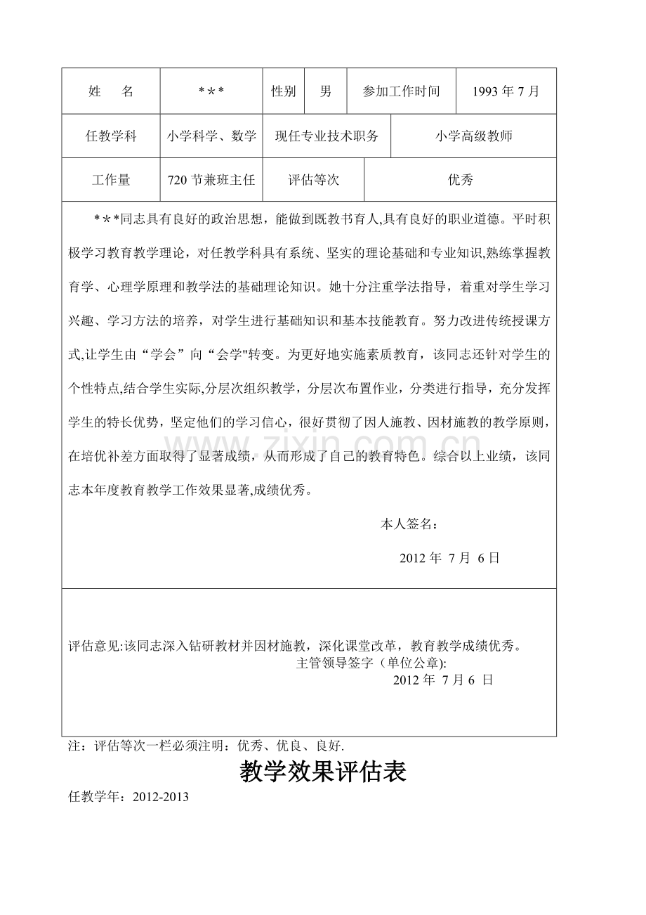 职称用班主任工作评价表.doc_第3页