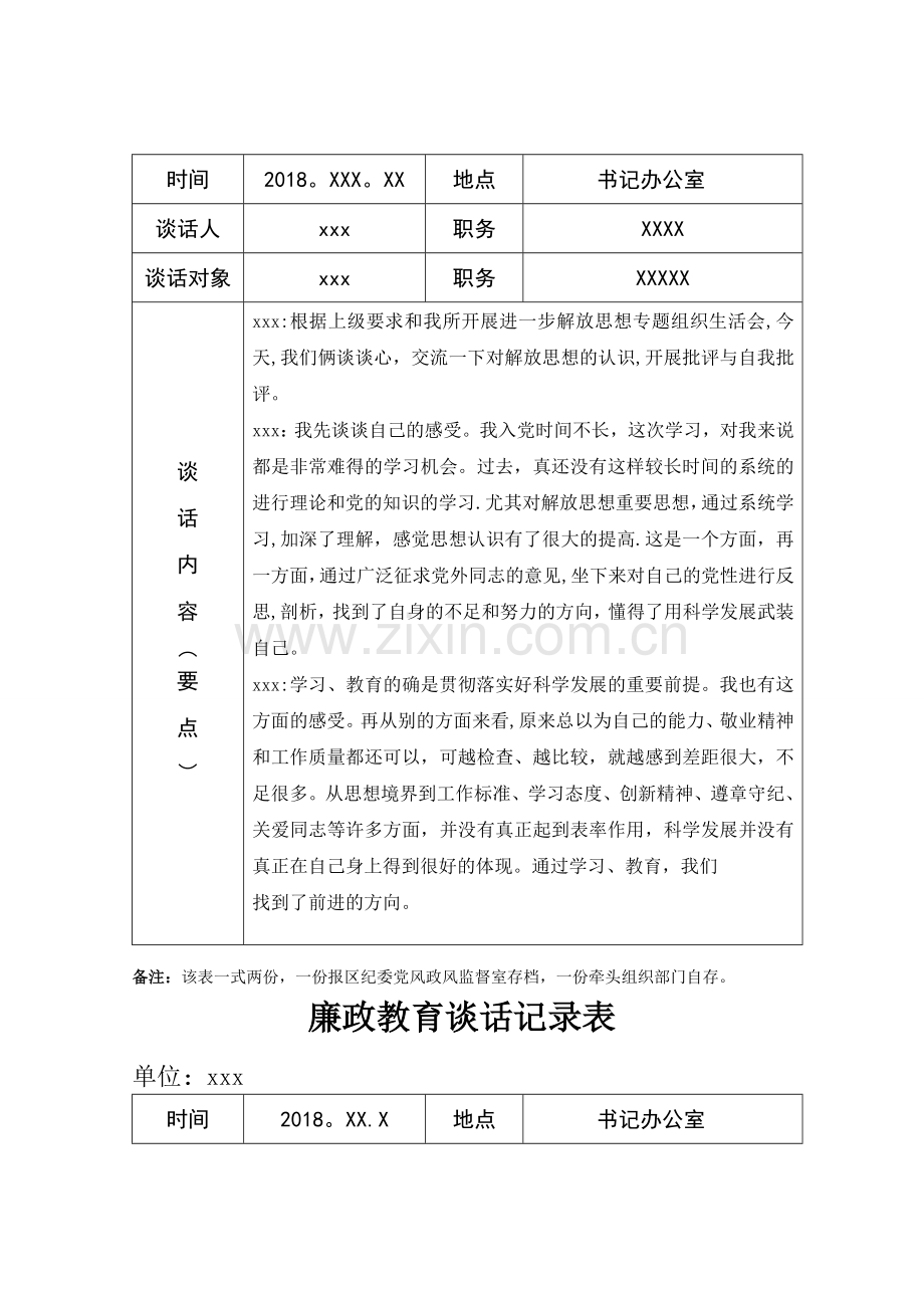 廉政教育谈话记录表.doc_第3页