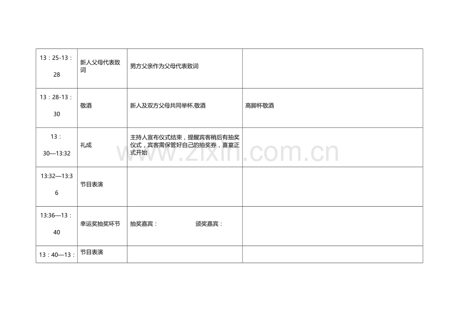 婚礼仪式流程单.doc_第3页