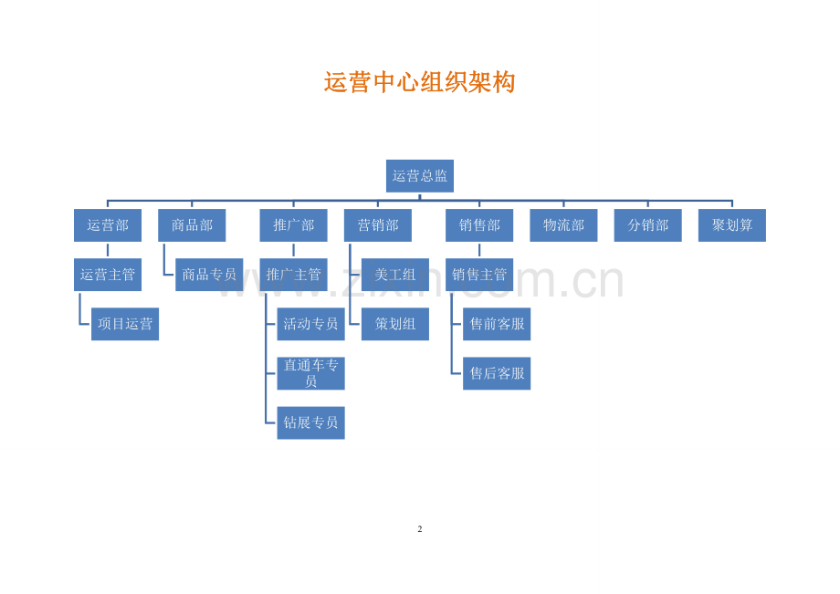 电子商务运营部企业组织结构及岗位职责-(2).docx_第2页