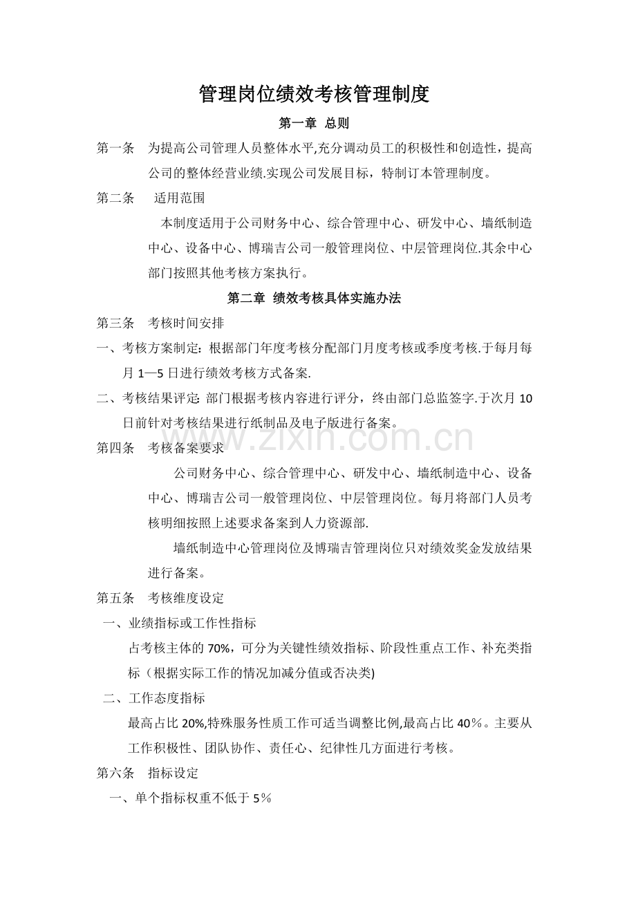 绩效经奖金考核管理制度.docx_第1页