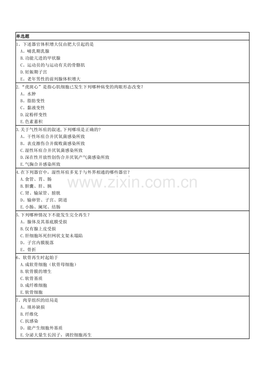 病理学期末考试复习题.doc_第1页