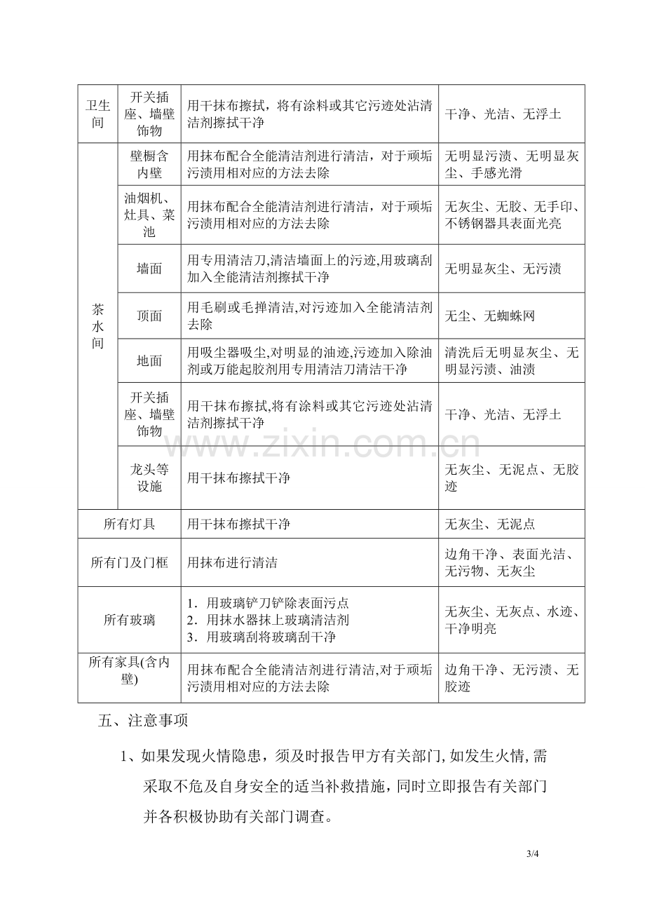 开荒保洁流程及质量验收标准.doc_第3页