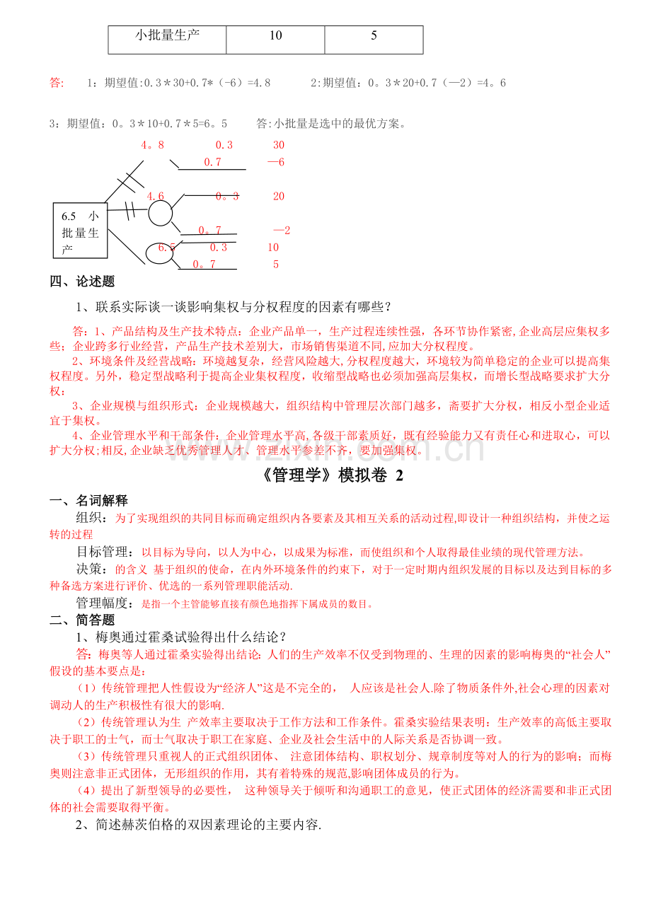 管理学A-C卷---ok.doc_第2页