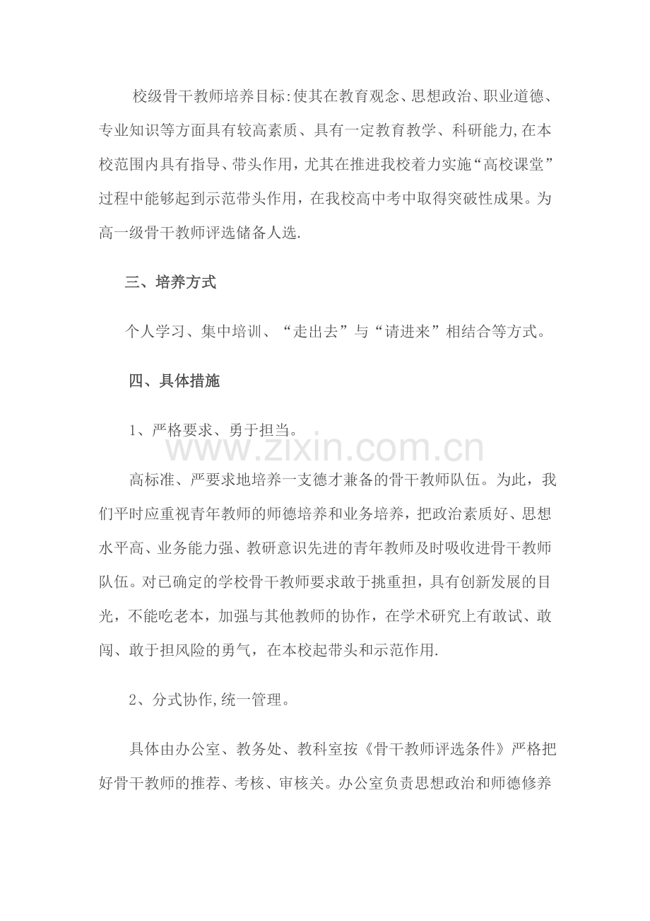 中观中学校级骨干教师培养方案.doc_第2页