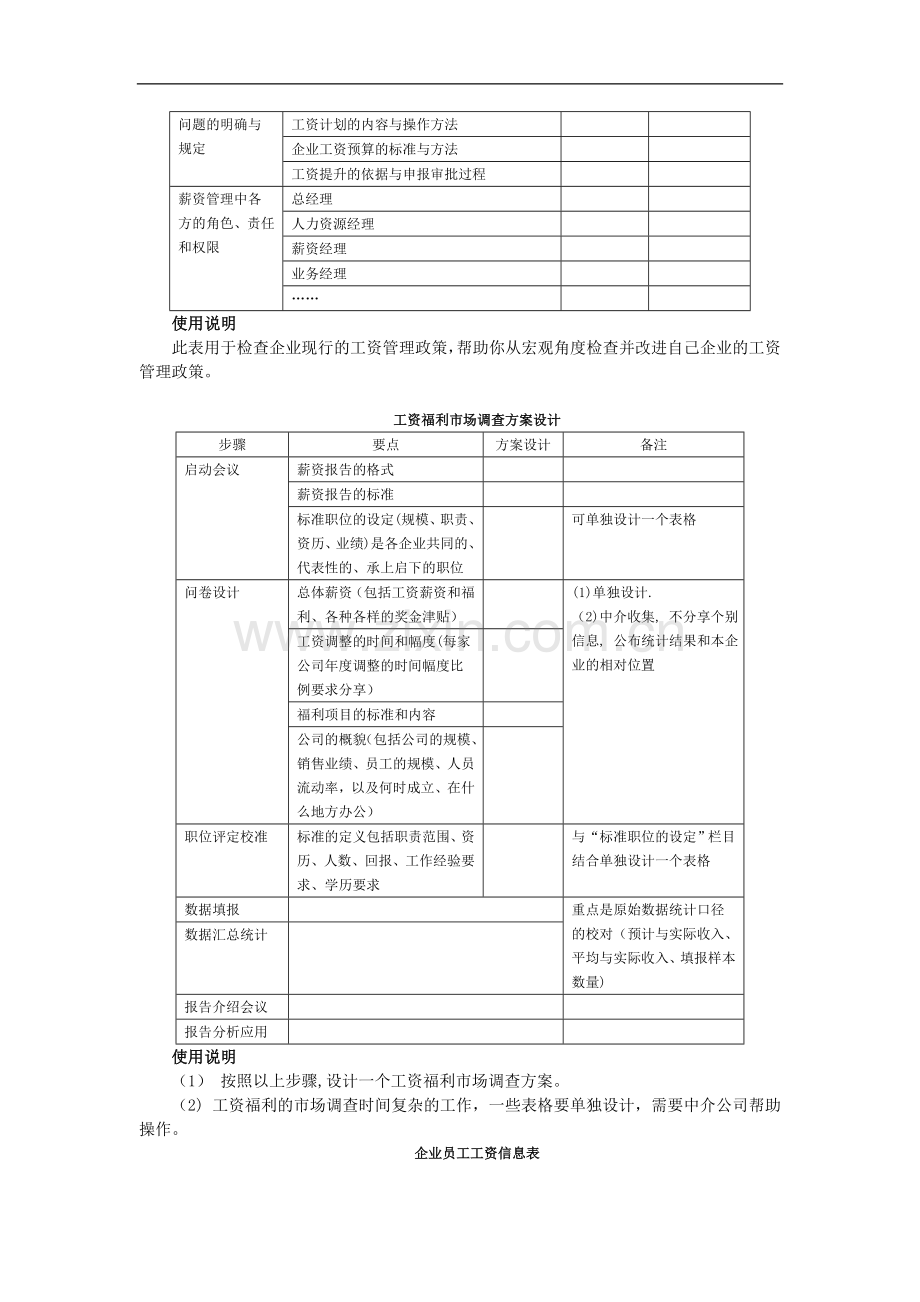 现代企业薪资福利设计与操作工具表单-HR猫猫.doc_第3页