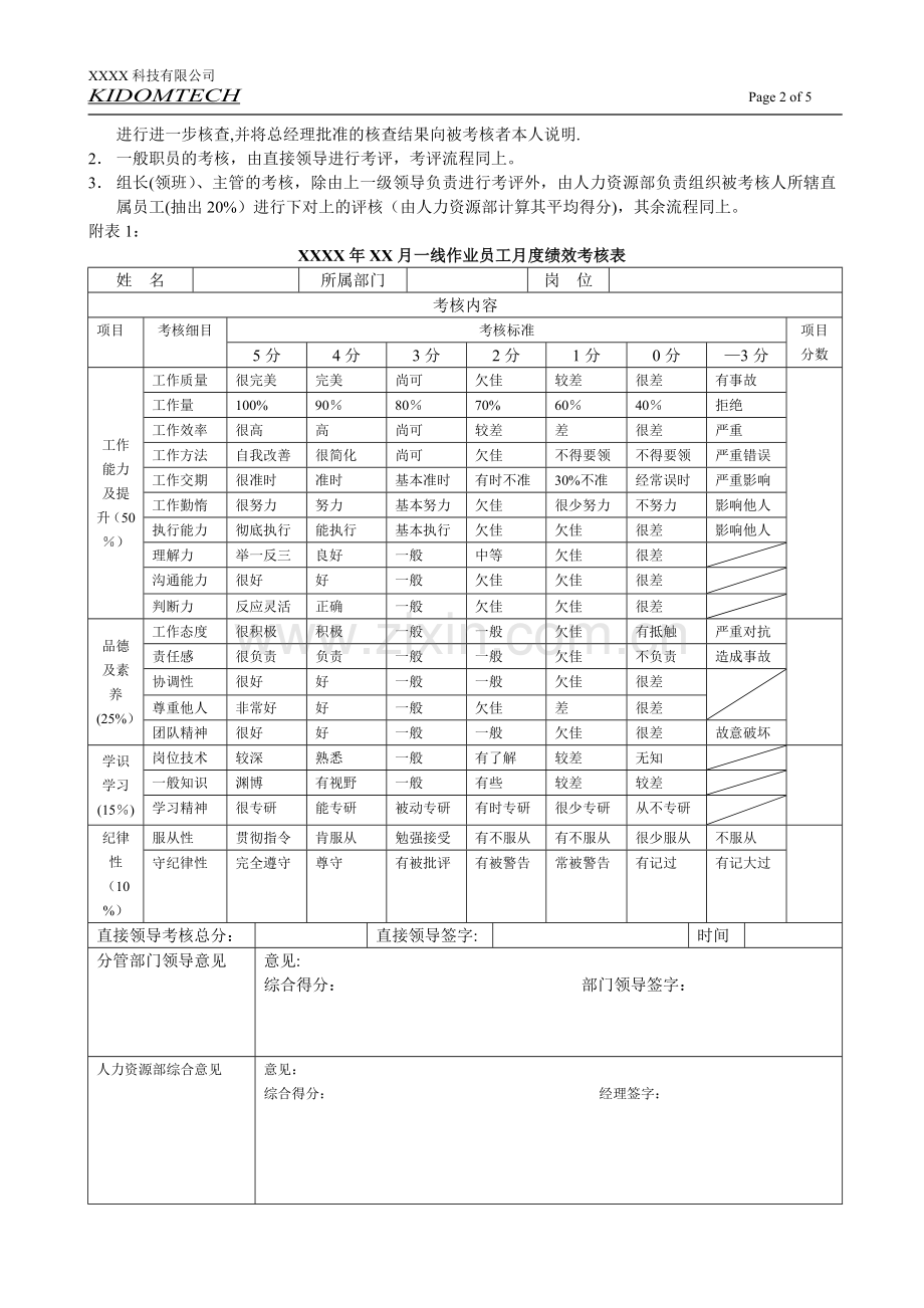 蚀刻事业部绩效考核管理制度.doc_第2页