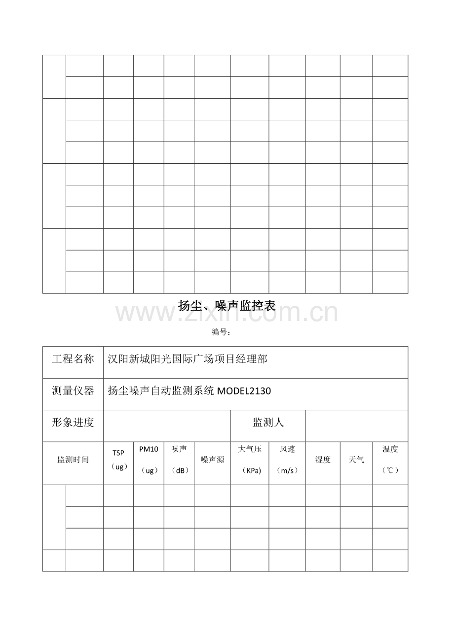 扬尘、噪声监测表.doc_第2页