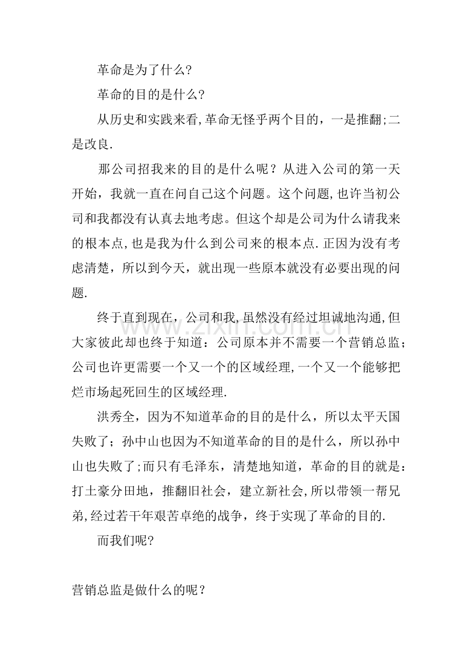 一位营销总监的经典辞职报告.docx_第2页