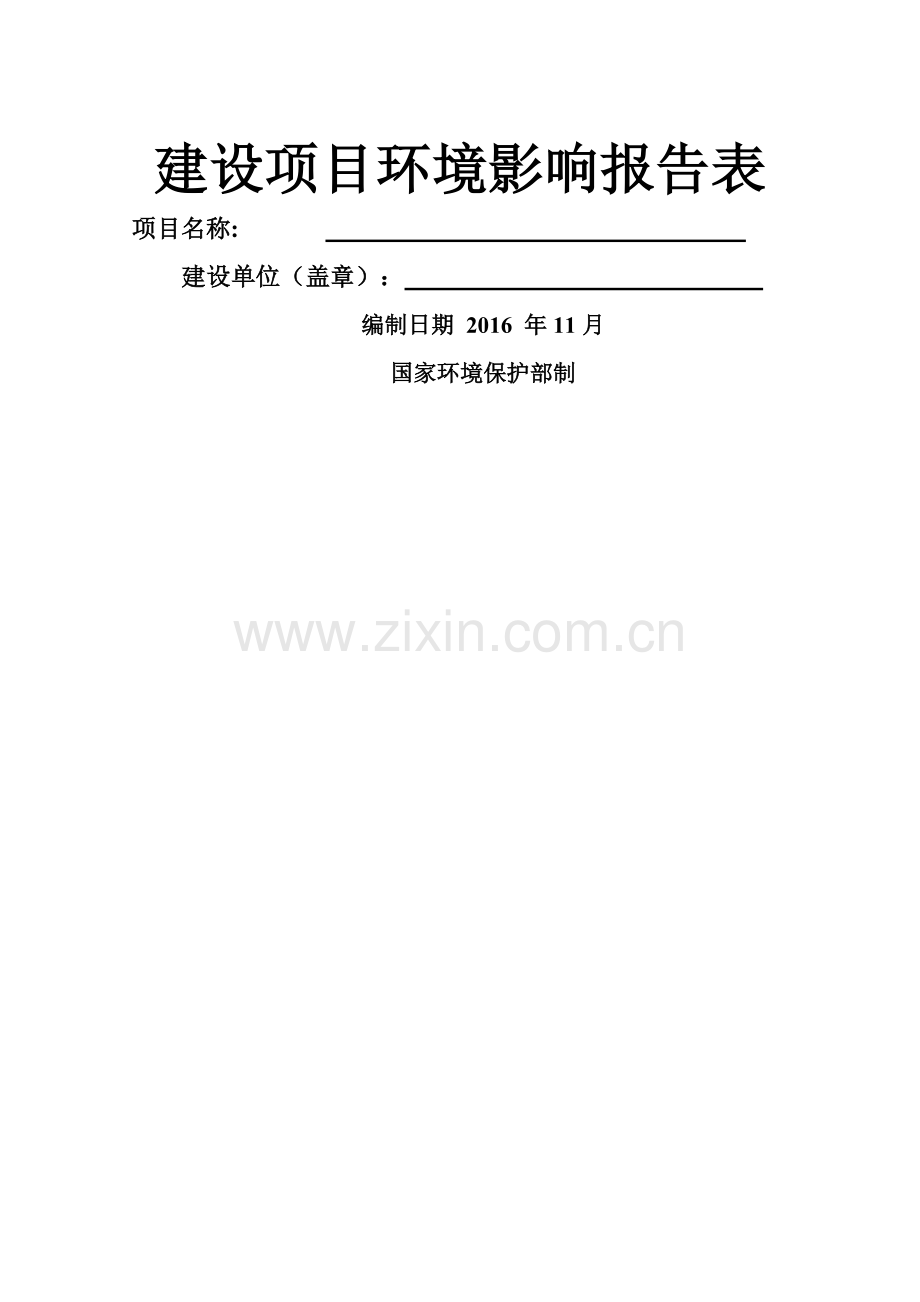 环境影响评价报告表格式.doc_第1页