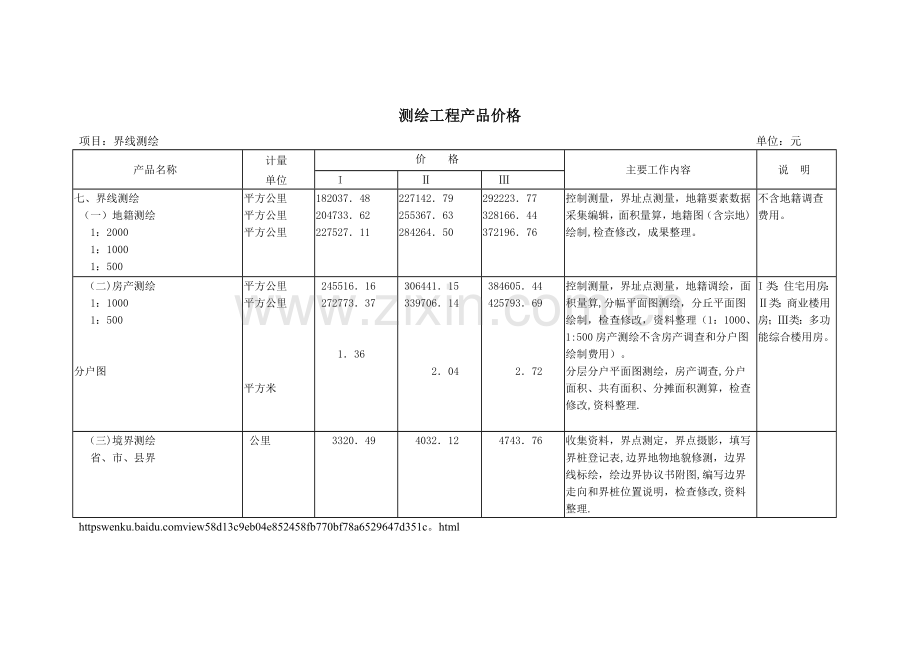 测绘房产收费标准.doc_第1页