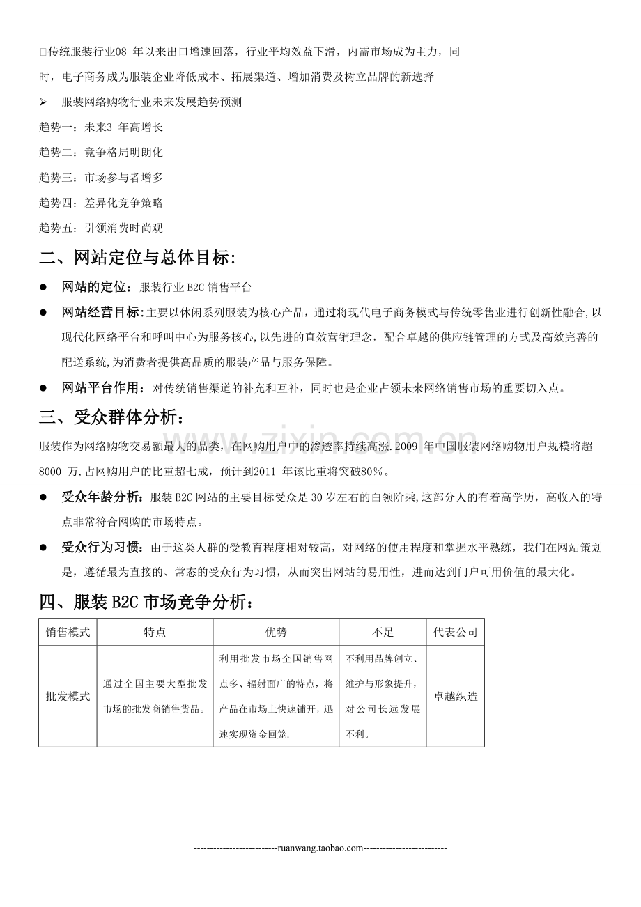 服装电子商务网站运营方案介绍.doc_第3页