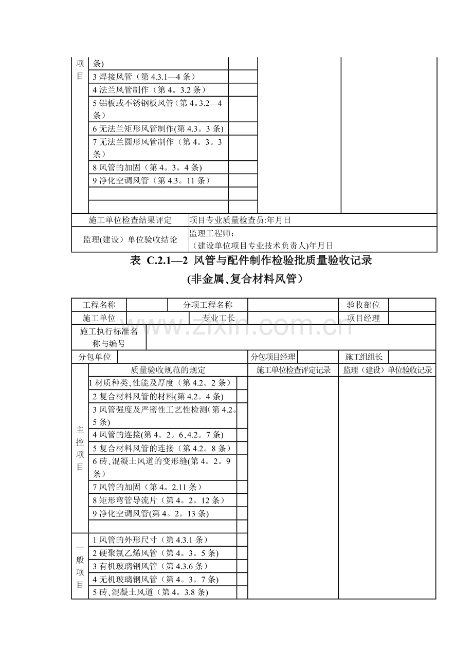 暖通工程质量验收记录用表.doc_第3页