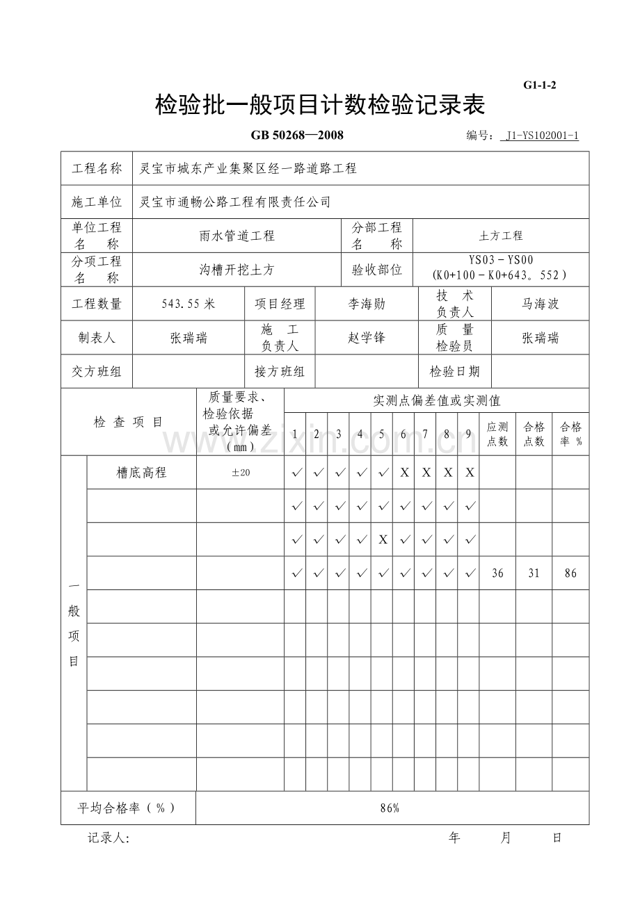 市政道路排水管道报验资料表格全套08规范.doc_第3页