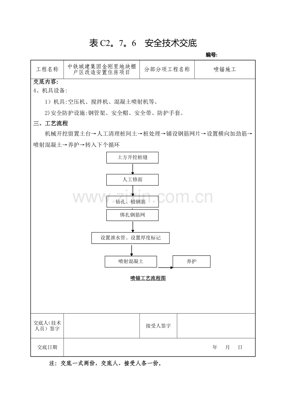 安全技术交底(喷锚施工).doc_第2页