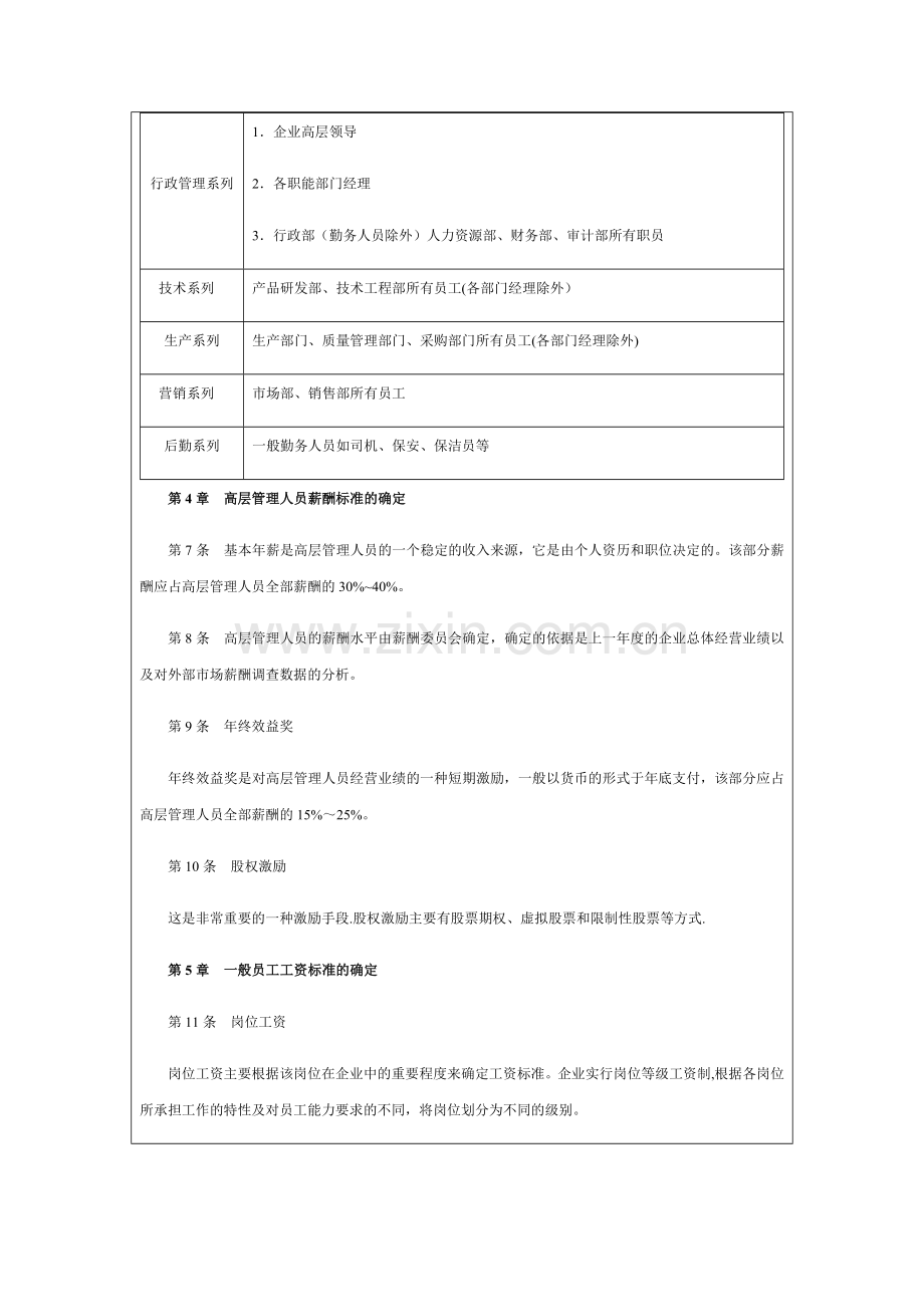 薪酬福利管理制度设计表格大全.docx_第3页