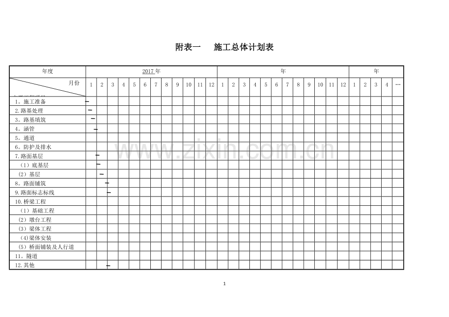 施工总进度计划表.doc_第1页