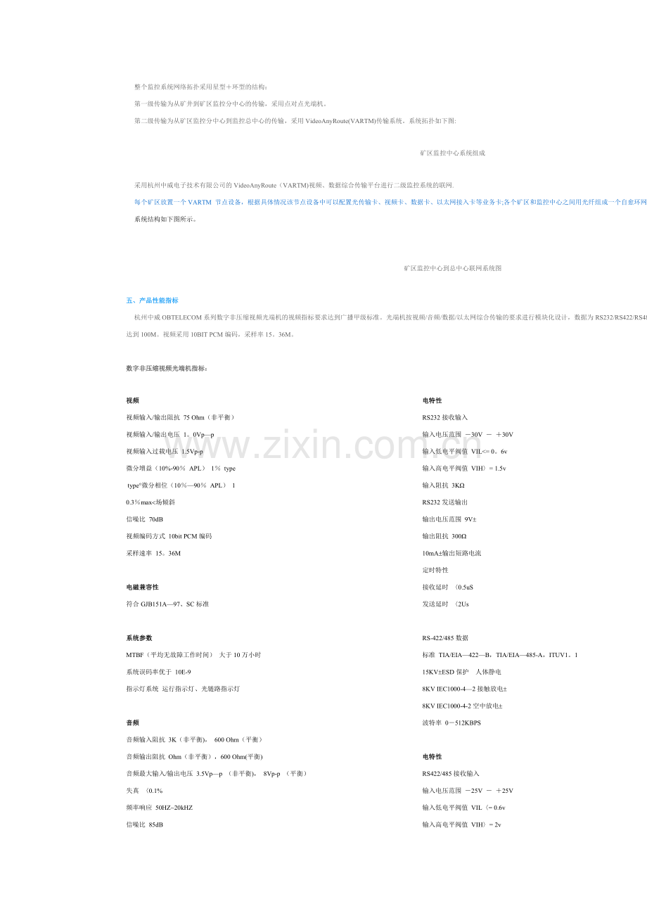 煤矿视频监控系统视频传输解决方案.doc_第3页