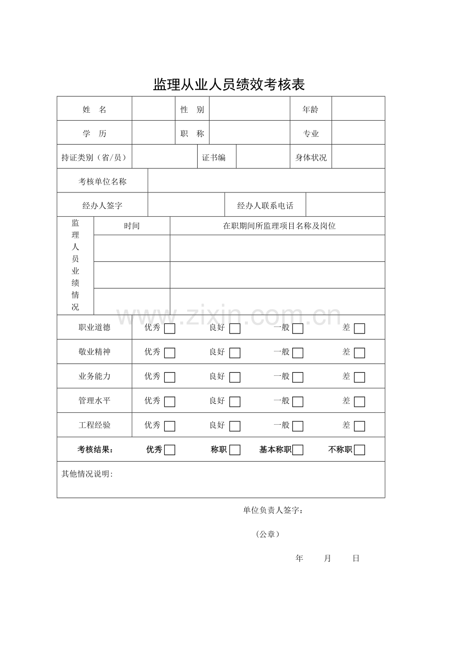 湖南省监理人员变更(注销)申请表.doc_第3页