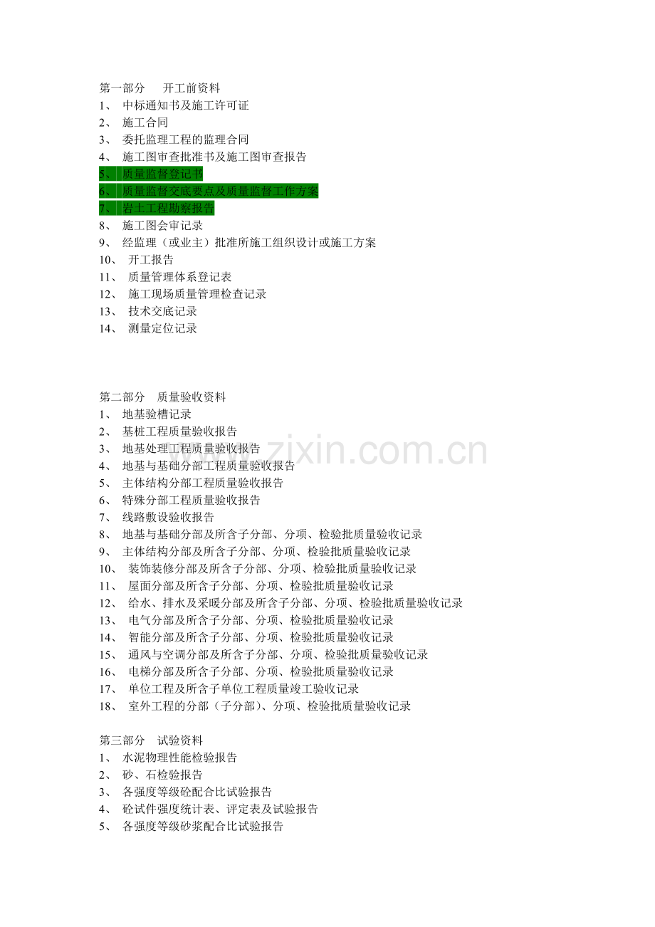 装饰工程开工前资料.doc_第1页