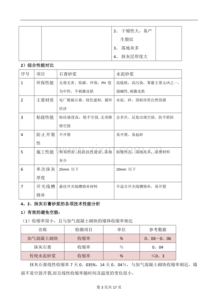 抹灰石膏砂浆施工方案.doc_第3页