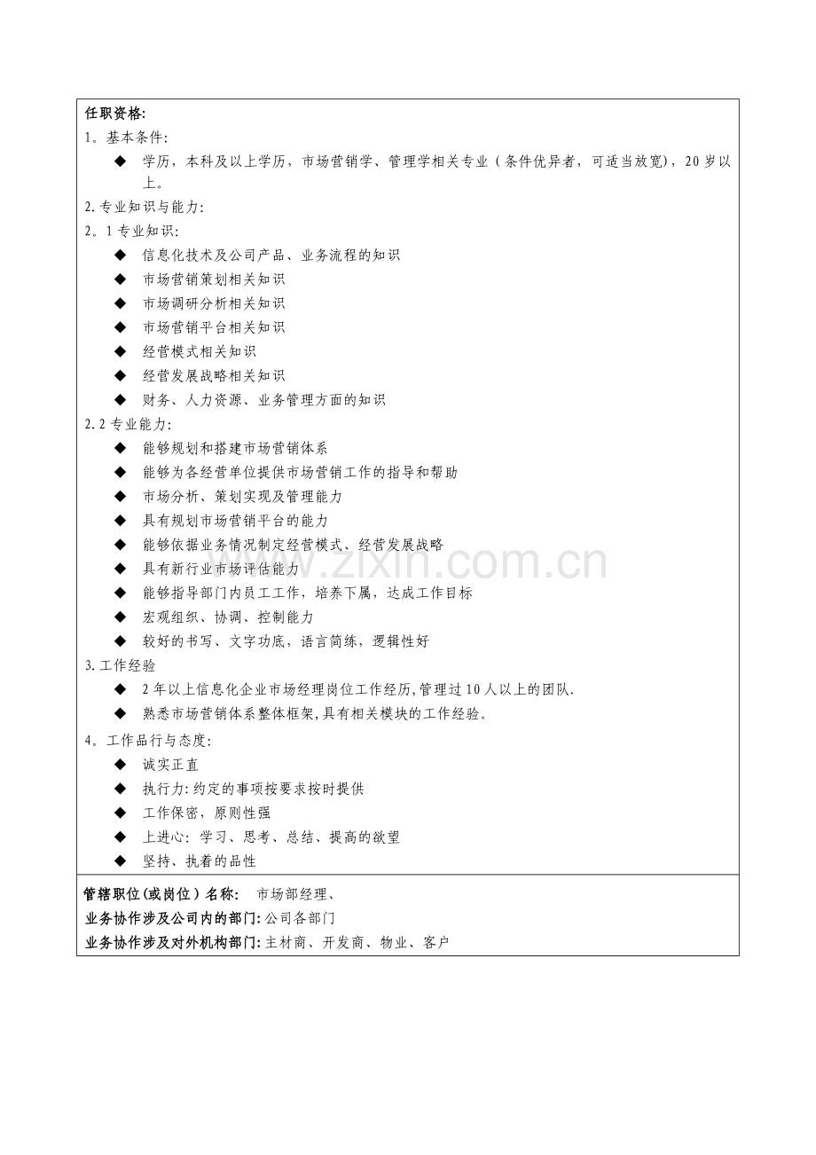 装饰公司市场部部门经理岗位职责-(2).doc_第3页