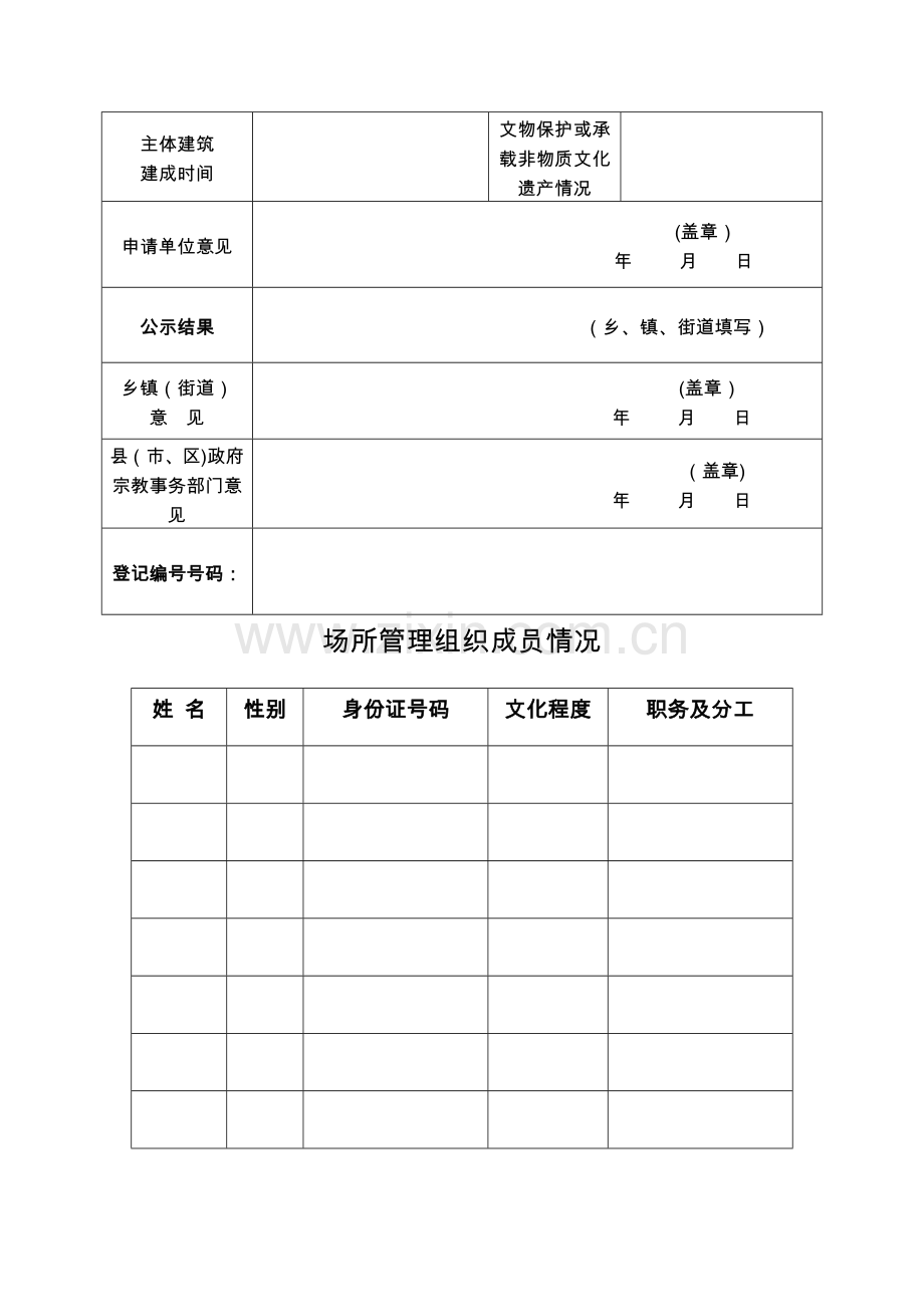 民间信仰活动场所登记编号申请表.doc_第3页