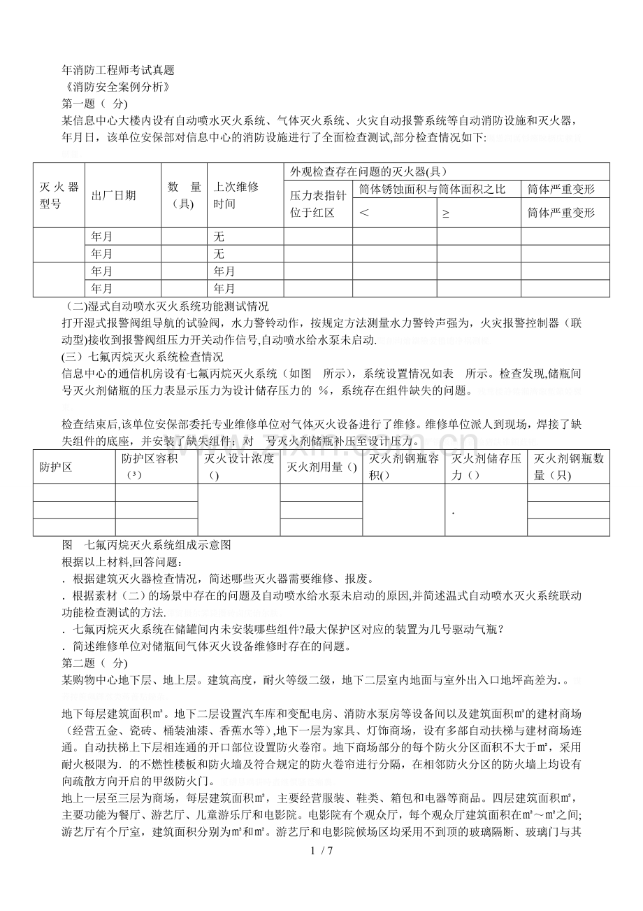 消防工程师考试真题.doc_第1页