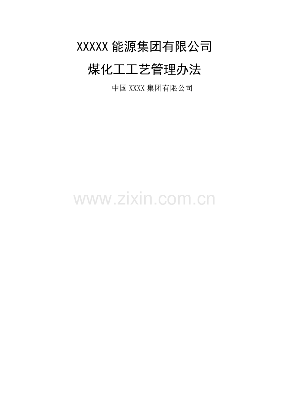 煤化工工艺管理办法.docx_第1页