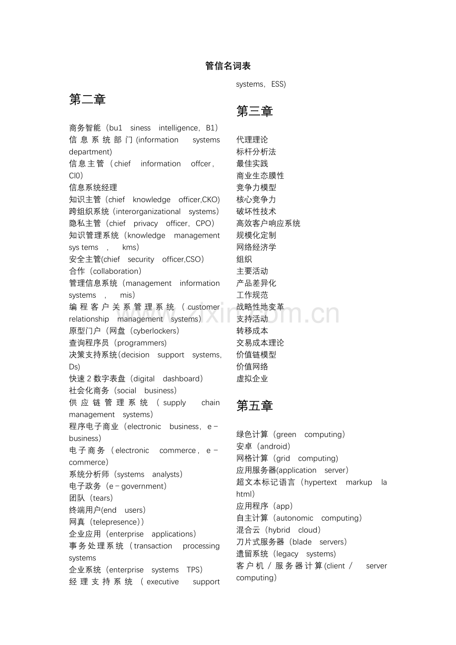 管理信息系统5-13专有名词整理.doc_第1页