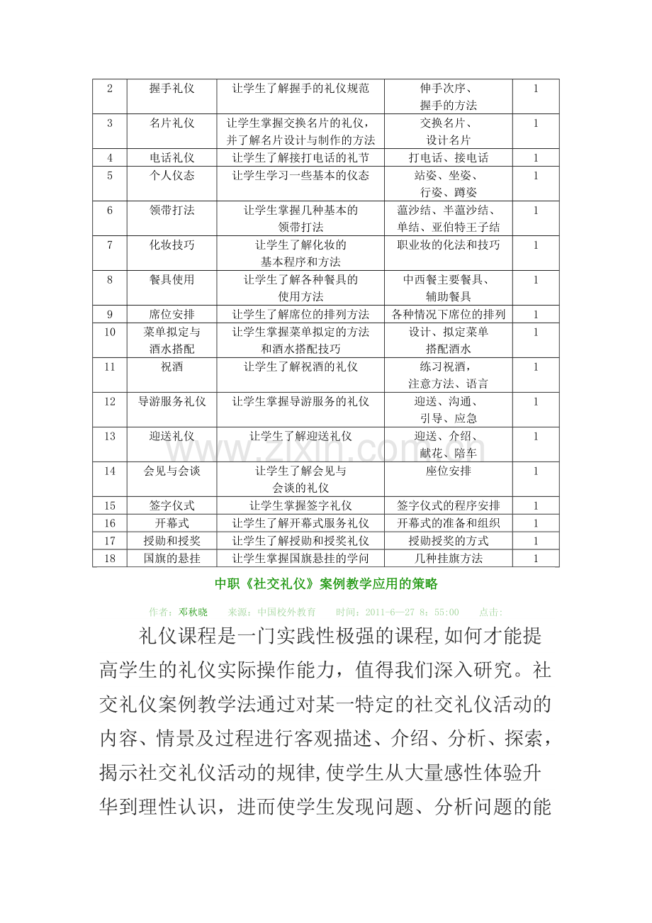 社交礼仪教学计划-(2).doc_第3页