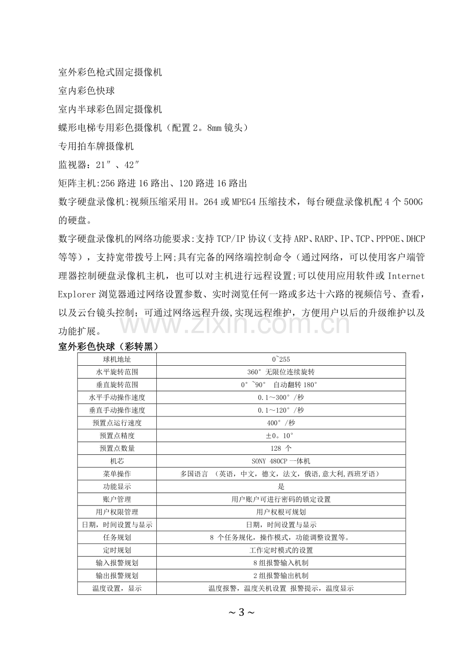 万达广场智能化工程-技术参数.doc_第3页