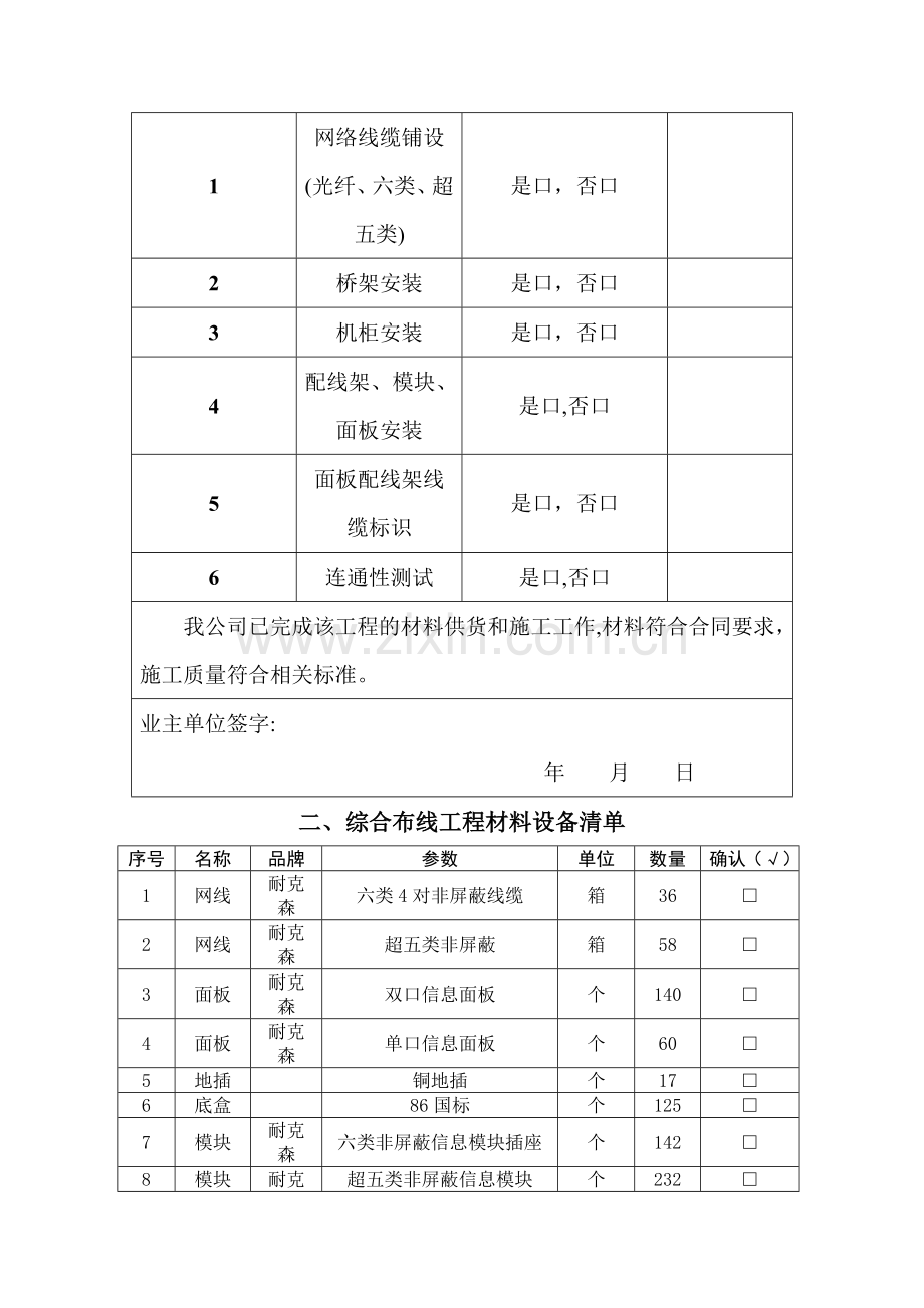 综合布线验收报告.doc_第2页