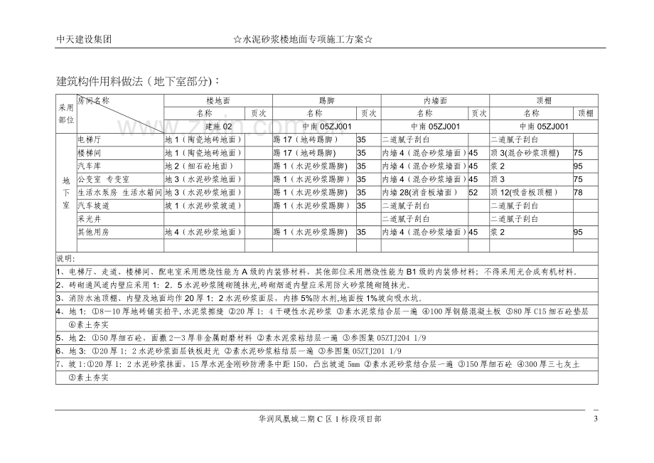 水泥砂浆地面专项施工方案(DOC).doc_第3页