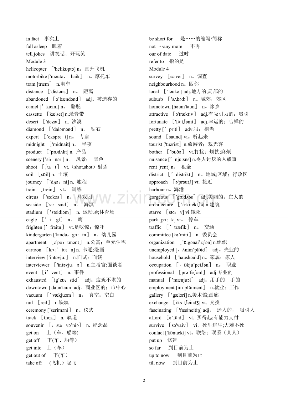 外研版高中英语必修1—5单词表-最全单词表!!.doc_第2页