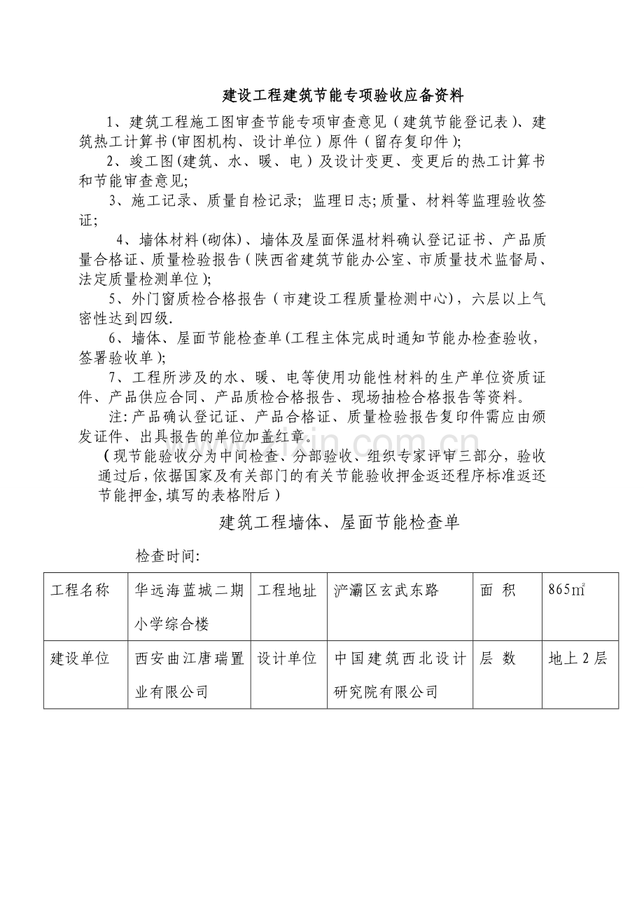 建设工程建筑节能专项验收应备资料.doc_第1页