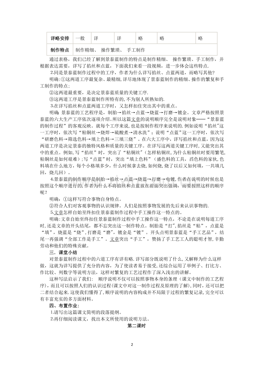 景泰蓝的制作(公开课教案).doc_第2页