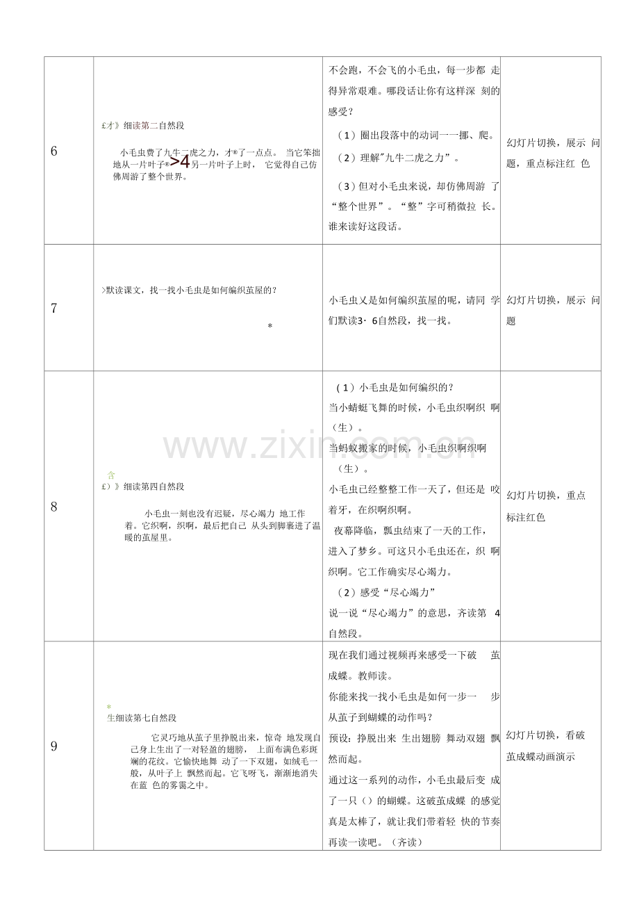 二年级语文下册：朱青玲——二年级下册《小毛虫》.docx_第3页