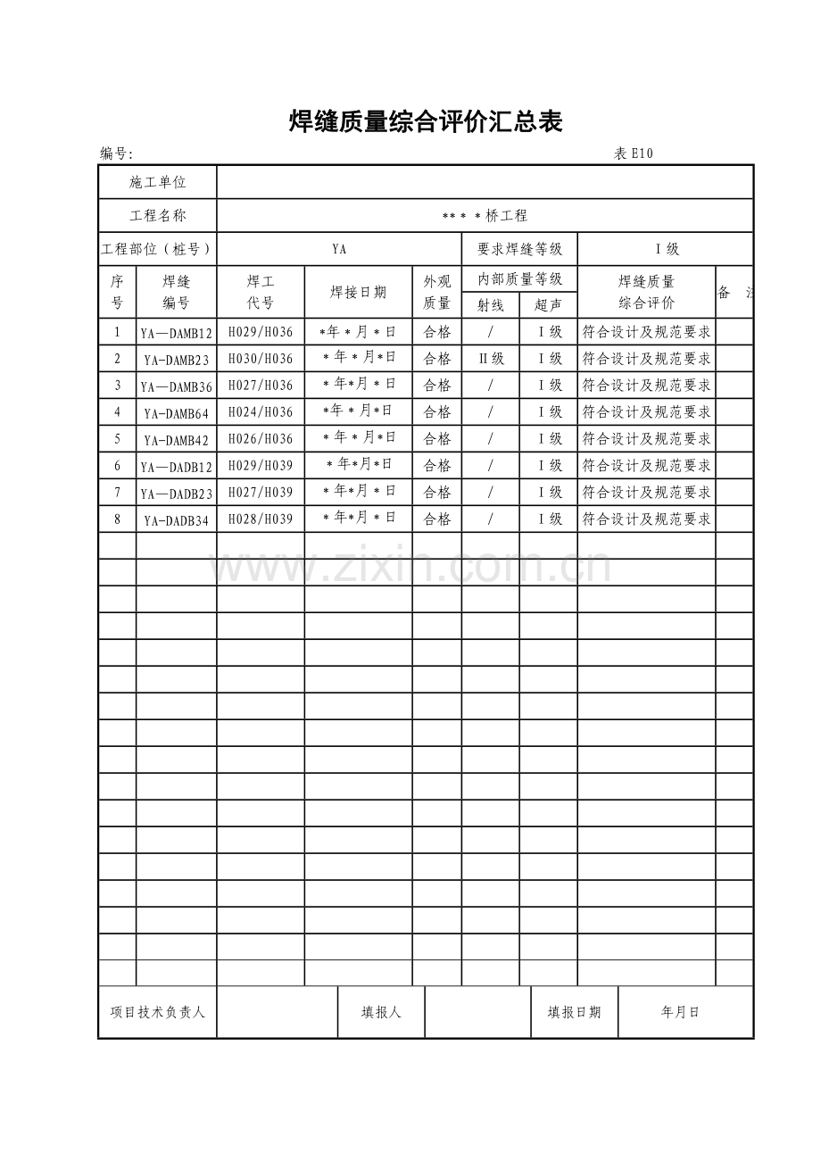 桥梁工程钢箱梁工序报验资料范例YA(完).doc_第2页